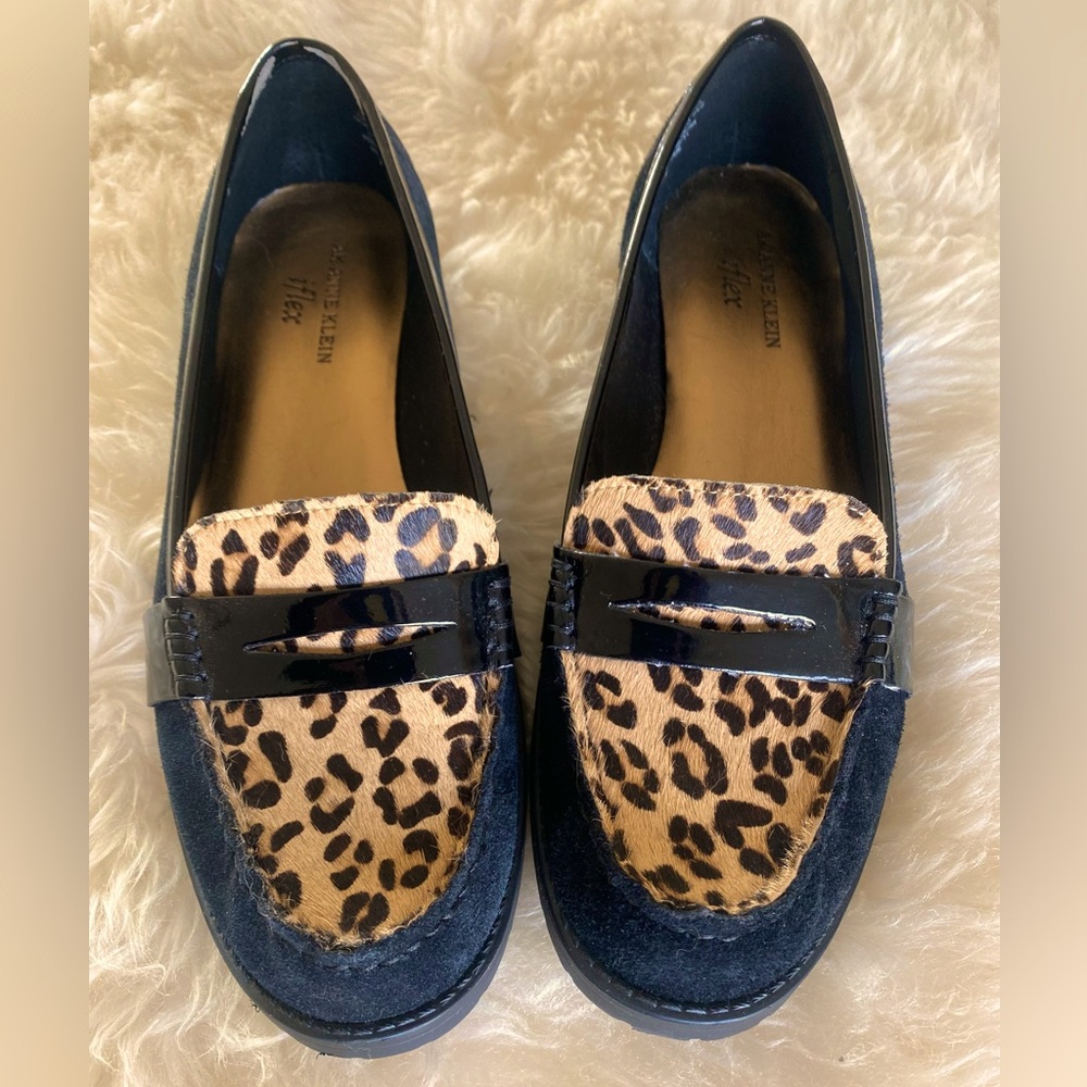 Anne Klein Leather Loafers 🐆